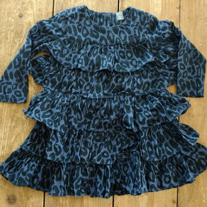Five-Tiered Ruffle Cheetah Print Gap Girls Dress